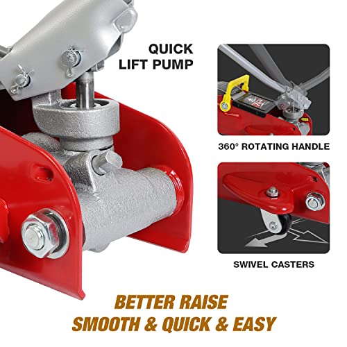 Floor Jack 2.5 Ton (2.5 Ton With Case / Red)