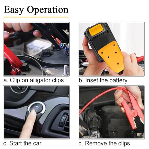 Jumper Cables with Adapter Compatible with Dewalt 20V Battery (6FT)