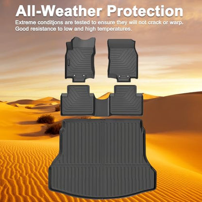 All Weather TPE Floor Mats & Cargo Liner Set for 2014 2015 2016 2017 2018 2019 2020 Nissan Rogue