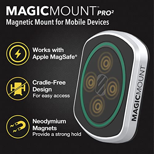 MP2CUPM SP MagicMount Pro2 Cup Holder Magnetic Cell Phone Holder Car Mount Kit Compatible with MagSafe (1 Pack)
