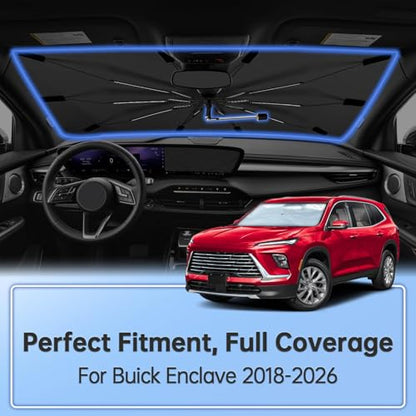Windshield Sun Shade Umbrella for Buick Enclave 2018 (for Buick Enclave 2018-2026)