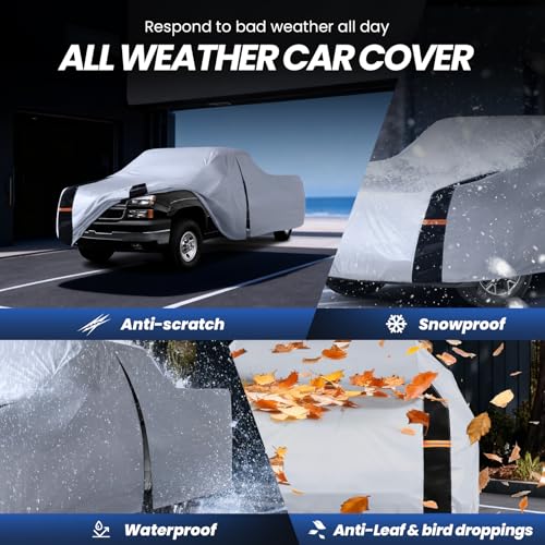 Multi Layer Chevy Silverado 2500HD (W.Fit Silverado 2500HD/3500HD Crew Cab SB / White Truck Cover)