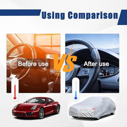 6 Layers Waterproof Car Cover for Porsche 911 2011 (LM-Silver / 78. Custom Fit Porsche 911)