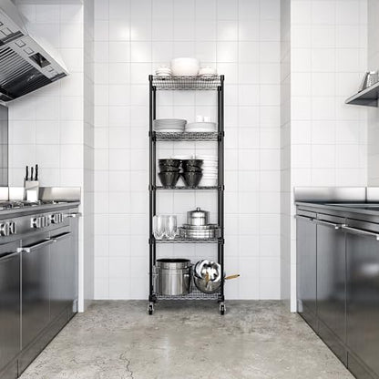 UltraDurable 5 (Black / 5-Tier Shelving, 24" W x 18" D)