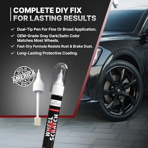 Matte Gray Rim Touch Up Paint (Gray - Dark/Satin - Touch-Up Pen)