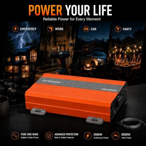 2080W Pure Sine Wave Power Inverter 24V to 110