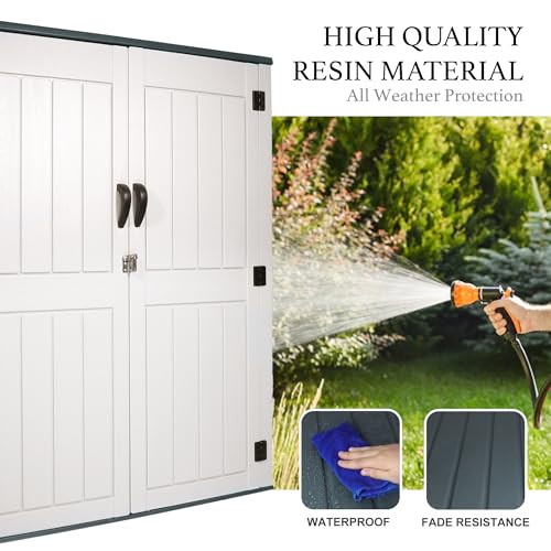 Outdoor Storage Cabinet (Creamy White 52 Cu ft)