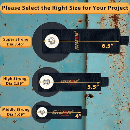 Heavy Duty Magnetic Hook (Dia.2.59" Magnet * 4Pcs)