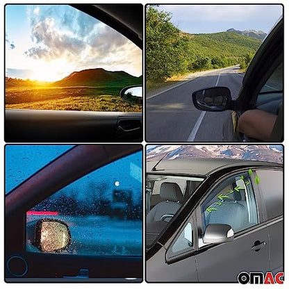 Window Visor Vent Rain Guard Deflector for Honda Civic 2006 (Civic Sedan 2006-2011 / Wind Deflector / In-Channel)