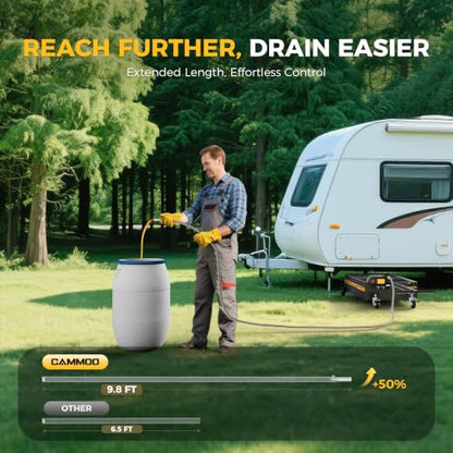 20 Gal Electric Oil Drain Pan with Pump (Black)