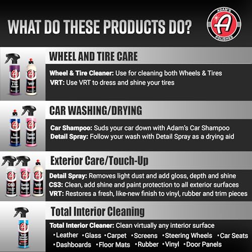 Adam's Essential Car Wash Kit (Essential (24-Item))