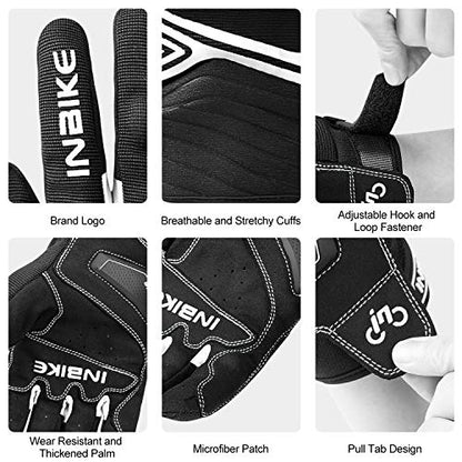 Motorcycle Gloves Breathable Mesh Touchscreen Hard Knuckles (White / Small)