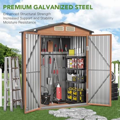 5x3 Ft Outdoor Storage Shed (5x3 FT/No Base)