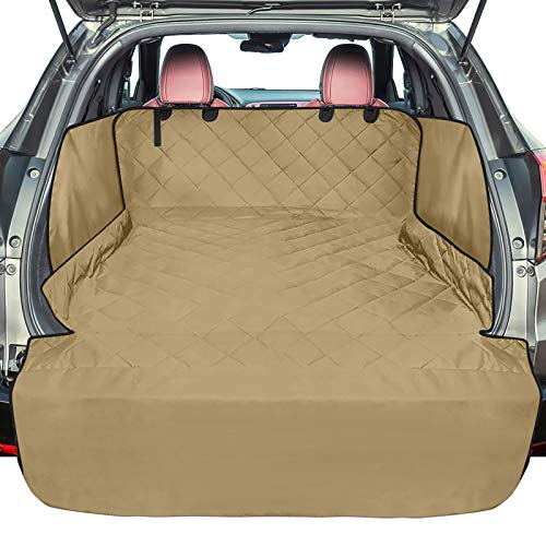 SUV Cargo Liner for Dogs (Khaki / Large Extended (With Flaps) 93")