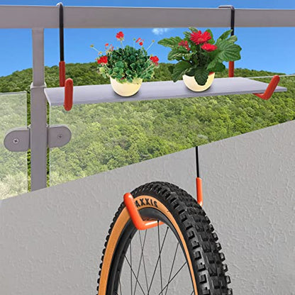 Rafter Hanger Hook Garage Bike Hooks Ladder Hanger Large S Hooks for Hanging (Black)