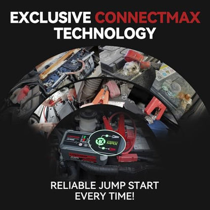 JC400 2A/1A/750mA 6/12V Car Battery Charger & 2500A Jump Starter