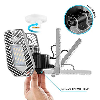 2 Pack Deformable LED Garage Ceiling Lights (2-pack)