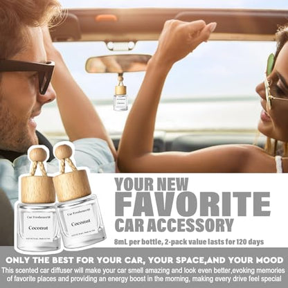 Car Air Freshener Diffuser 2 Pack Hanging Air Freshener Diffuser