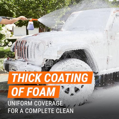 2-in-1 Foam Cannon Kit for Garden Hoses and Power Washers (1 Count (Pack of 1) / Foam Cannon (1 pack))