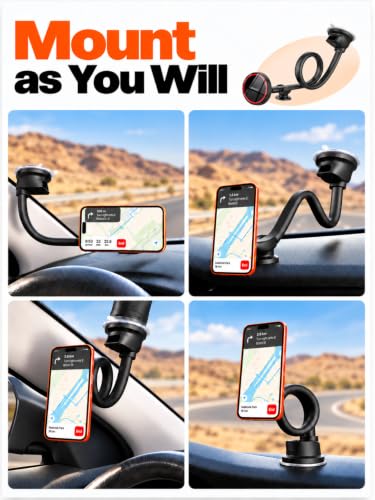 Cell Phone Car Mount for MagSafe (Black)