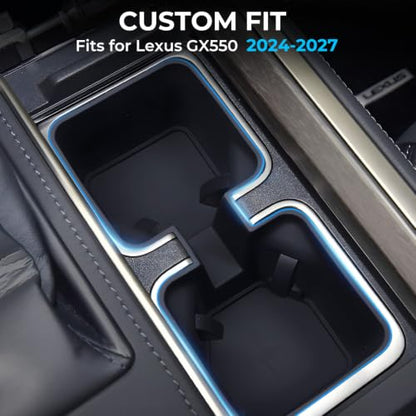 Center Console Cup Holder Inserts for Lexus GX550 2027 2026 2025 2024 (for 2024-2027 GX550)
