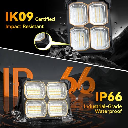 500W 42000LM Solar LED Work Light (White)