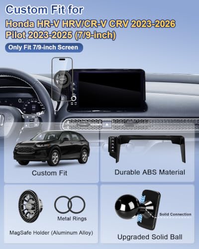 Car Phone Holder for Honda CRV HRV 2023 (Magnetic / CRV/HRV/Pilot 2023-2026 (7/9 inch screen))