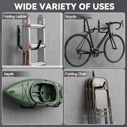 Heavy Duty Garage Storage Hooks (9.5Inch x 13Inch)