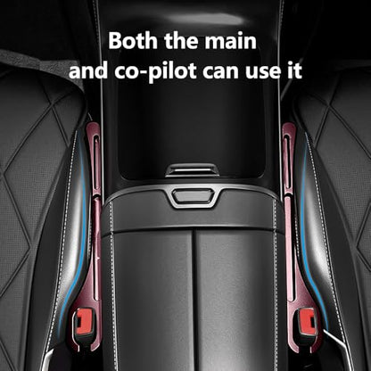 2026 Upgrade] 2PCS Car Seat Gap Filler with Phone Holder (Red)