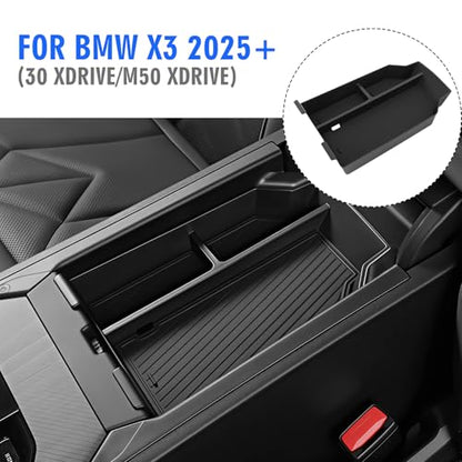 Center Console Organizer & Wireless Charging Protective Mat for BMW X3 2PCS (for BMW X3 2PCS)