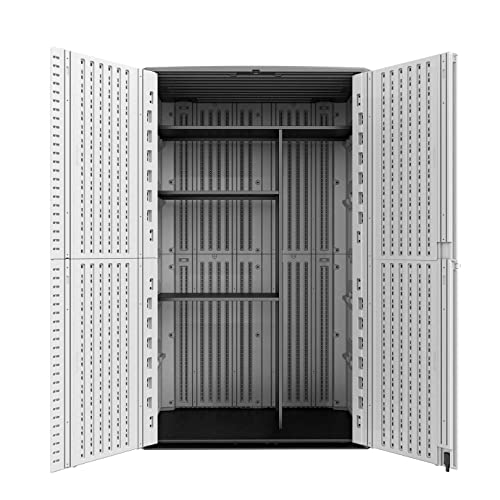 Metal Laminate Shelving Kit for Kinying Vertical Storage Cabinet (Black-07G)