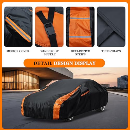 in Full Exterior SUV Car Cover All Weather (2 SUV Car Cover / S2-Fit SUV Length 181-190 inch)