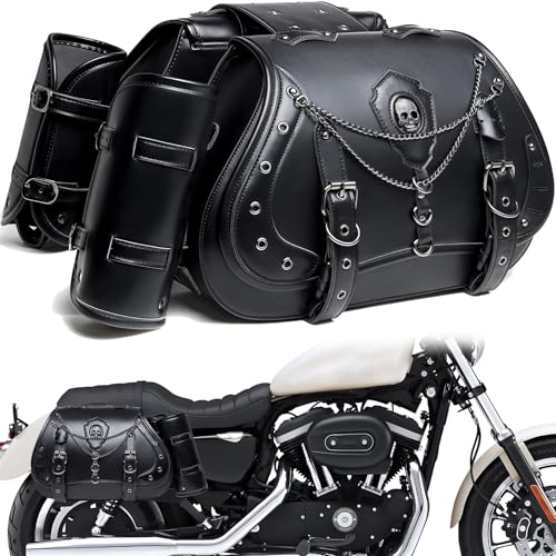 Motorcycle Saddlebags (Black-1)