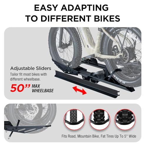 Foldable 3 Ebike Rack with Ramp (3-Ebike Rack+250LBS (with Ramp))