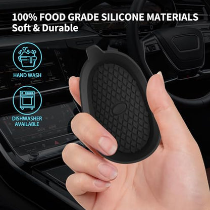 Car Coasters 4 Pack (4 Pack-black)