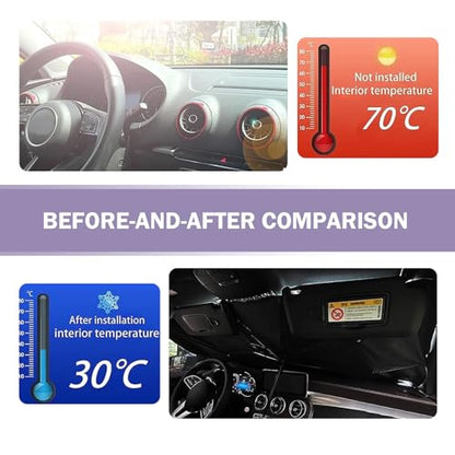 1 PC Windshield Sun Shade Umbrella (1 PC / Silver)