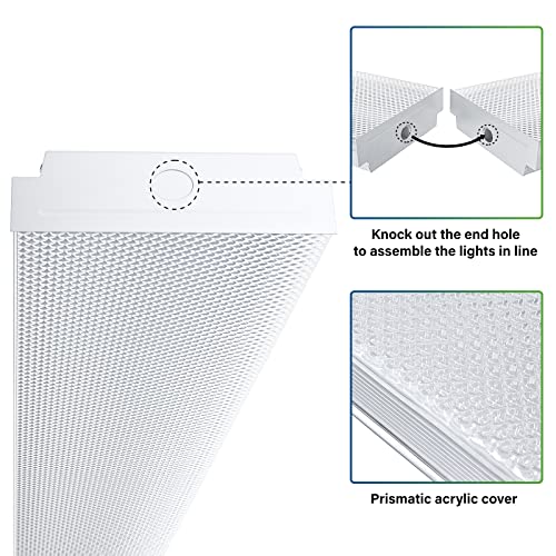4FT LED Wraparound 40W Shop Lights for Garage (5000K / 40W)