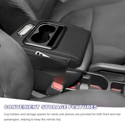 Car Center Console Armrest Pillow (Black)