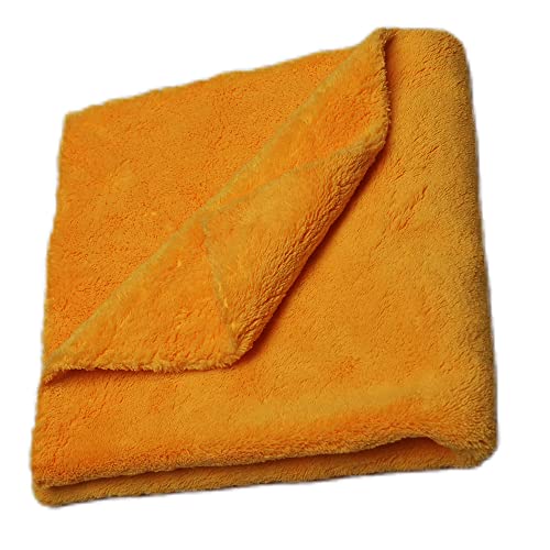 Plush Edgeless Microfiber Towel for Car (6Pack / Orange)