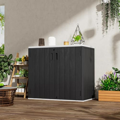 Large Outdoor Storage Box (37Cu.ft-Black)
