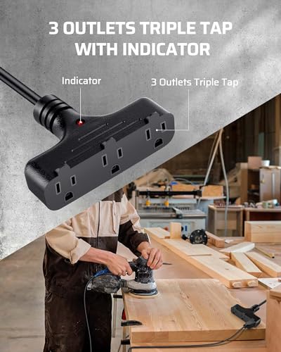 Retractable Extension Cord Reel (Silver/Black+logo)