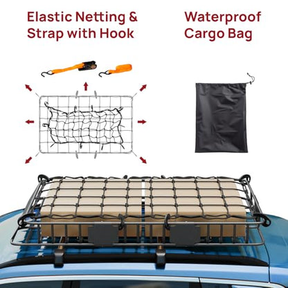 250lbs Extendable Rooftop Cargo Carrier (64*39*6)