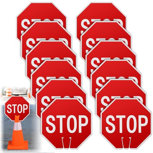 12 Pcs Stop Signs 12x12"