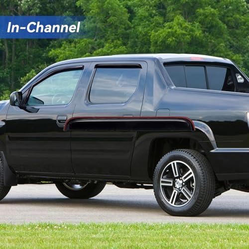 in Channel Window Visors Rain Guards for 2006 (2006-2014 Honda Ridgeline)