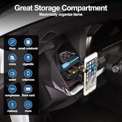 Car Phone Holder Center Console Organizer Compatible with Corvette C8 2020 (B)