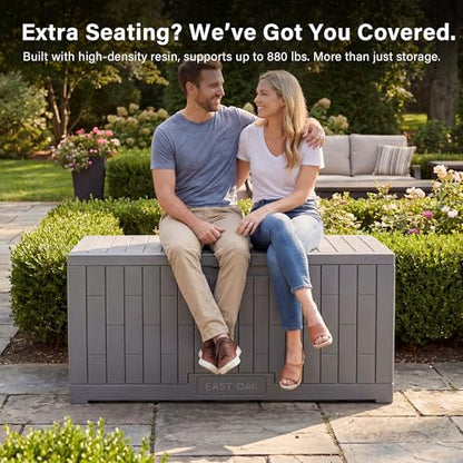 Outdoor Storage Box (Grey / 100 Gallon)