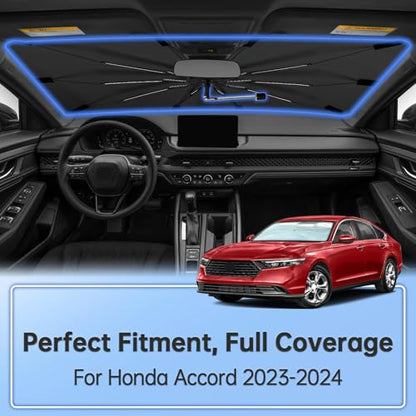Windshield Sun Shade Umbrella for Honda Accord 2023 (for Honda Accord 2023-2024)