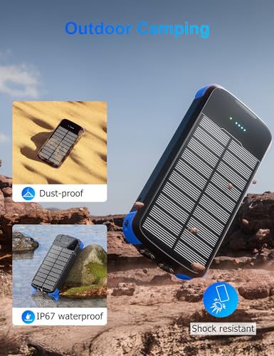 Solar Power Bank 40000mAh (Blue)