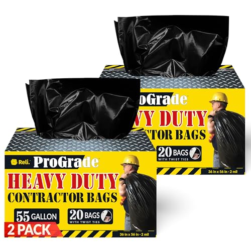 Contractor Garbage Bags 55 Gallon