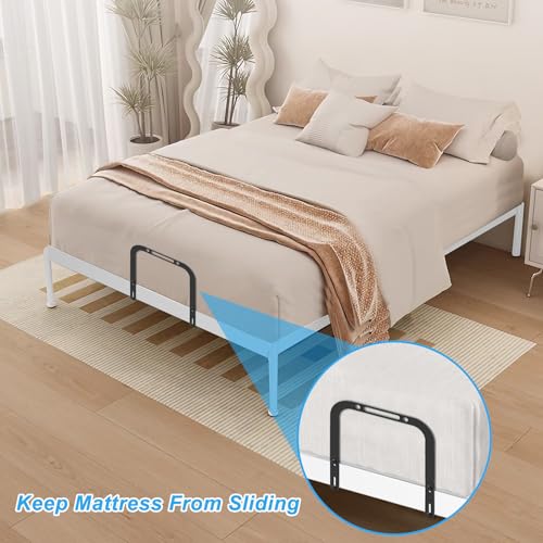 Extra Tall Mattress Slide Stopper Holder Gripper Retainer Bar for Metal to Keep Mattress from Sliding (2 Pcs - Extra Tall)